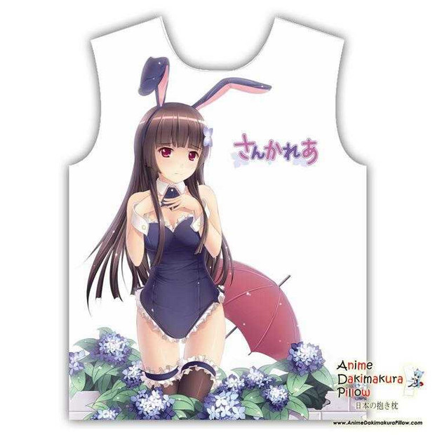 New Rea Sanka - Sankarea Hot Special Anime Sleeveless White Summer Shirt MGF-YF27 Anime Dakimakura Pillow Shop