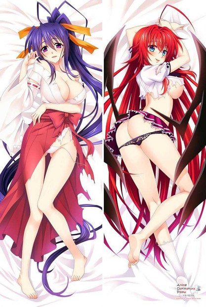 New High School DxD Akeno Himejima and Rias Grremory Anime Dakimakura Japanese Pillow Cover MGF-55006a Anime Dakimakura Pillow Shop