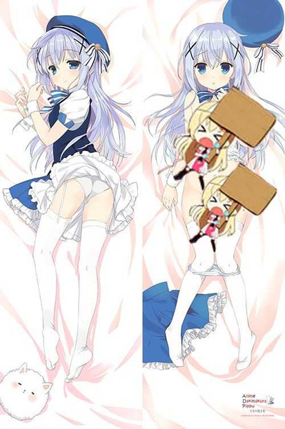 New Is The Order - Rabbit? Chino Kafuu Chino Kafu Anime Dakimakura Japanese Pillow Cover H2894 Anime Dakimakura Pillow Shop