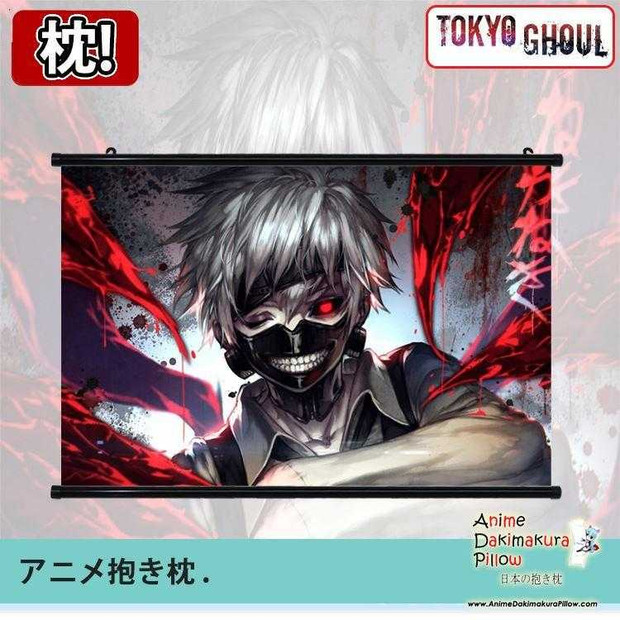 New Tokyo Ghoul Japanese Anime Art Wall Scroll Poster Limited Edition High Quality GZFONG065 Anime Dakimakura Pillow Shop