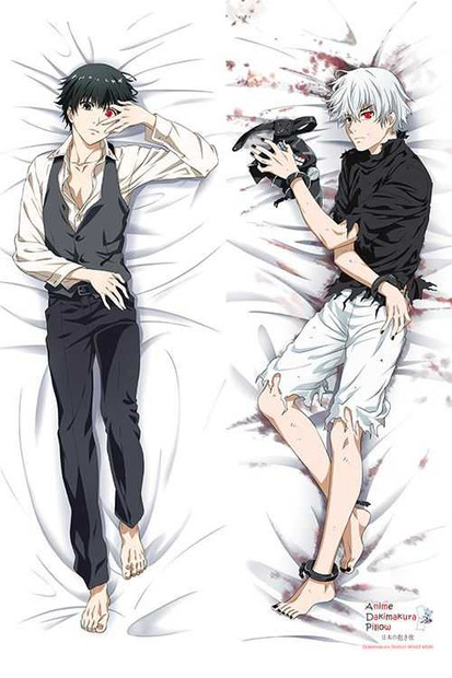 New Ken Kaneki - Tokyo Ghoul Anime Dakimakura Japanese Hugging Body Pillow Cover Male H2909 Anime Dakimakura Pillow Shop
