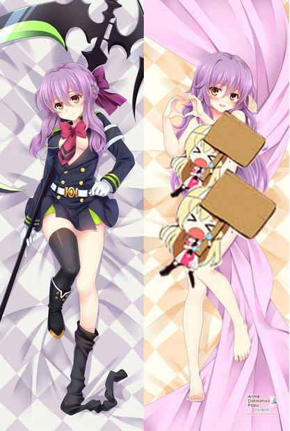New Shinoa Hiragi - Owari no Seraph Anime Dakimakura Japanese Hugging Body Pillow Cover MGF-56004a Anime Dakimakura Pillow Shop