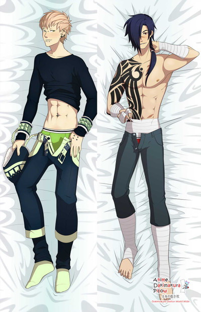 New Dramatical Murder Noiz and Koujaku Anime Dakimakura Japanese Pillow Cover Custom Designer Natalee Glockzin ADC24 ADC20 Anime Dakimakura Pillow Shop