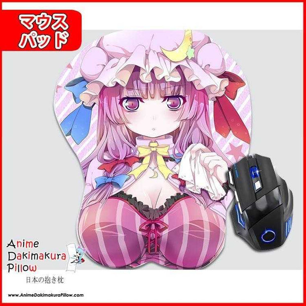 New Patchouli - Touhou Project Anime Ergonomic 3D Mouse Pad Sexy Butt Wrist Rest Oppai GZFONG MM-122 Anime Dakimakura Pillow Shop