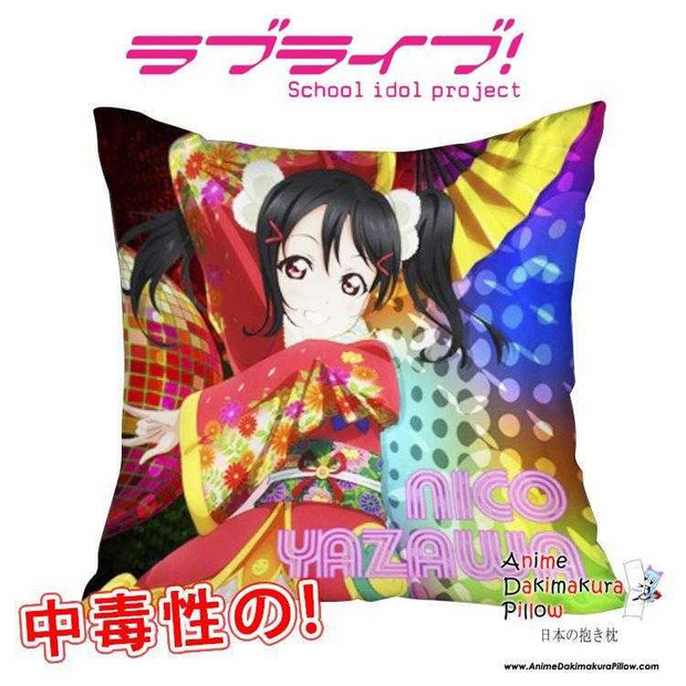 New Nico Yazawa - Love Live 40x40cm Square Anime Dakimakura Waifu Throw Pillow Cover GZFONG82 Anime Dakimakura Pillow Shop