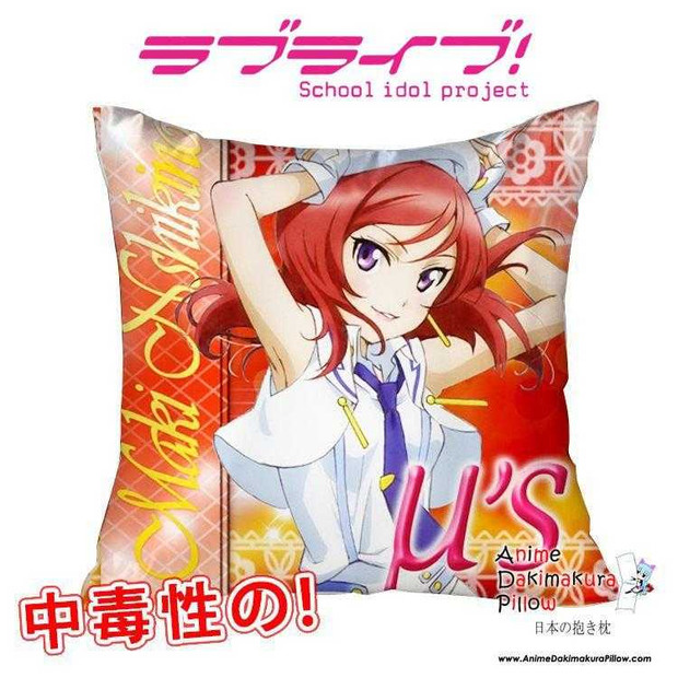 New Maki Nishikino - Love Live 40x40cm Square Anime Dakimakura Waifu Throw Pillow Cover GZFONG85 Anime Dakimakura Pillow Shop