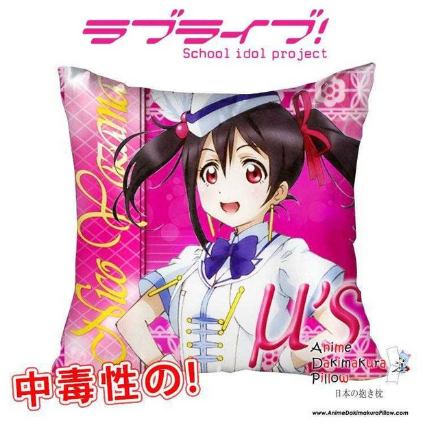 New Nico Yazawa - Love Live 40x40cm Square Anime Dakimakura Waifu Throw Pillow Cover GZFONG133 Anime Dakimakura Pillow Shop