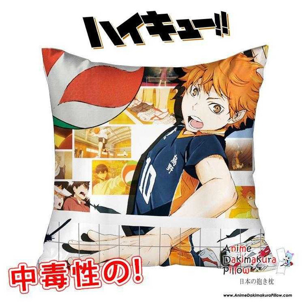 New Hinata Shouyou - Haikyuu 40x40cm Square Anime Dakimakura Waifu Throw Pillow Cover GZFONG144 Anime Dakimakura Pillow Shop
