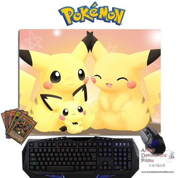 New Pikachu - Pokemon Anime Gaming Mouse Pad Deluxe Multipurpose Playmat GZFONG-P09 Anime Dakimakura Pillow Shop