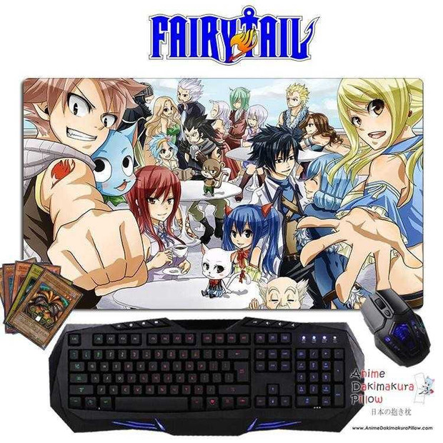 New Fairy Tail Anime Gaming Mouse Pad Deluxe Multipurpose Playmat GZFONG-P14 Anime Dakimakura Pillow Shop