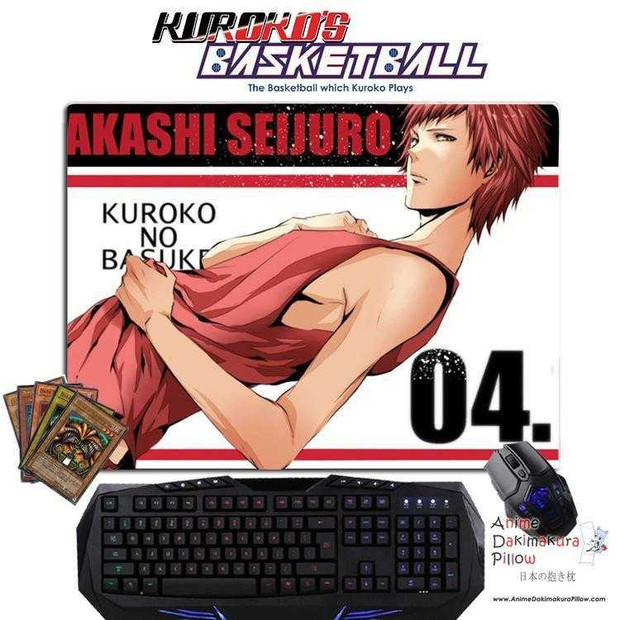 New Seijuro Akashi - Kuroko no Basket Anime Gaming Mouse Pad Deluxe Multipurpose Playmat GZFONG-P30 Anime Dakimakura Pillow Shop