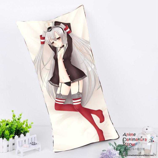 New Kantai Collection Amatsukaze Anime Dakimakura Rectangle Pillow Cover Custom Designer Shiroisennyu ADC36 Anime Dakimakura Pillow Shop