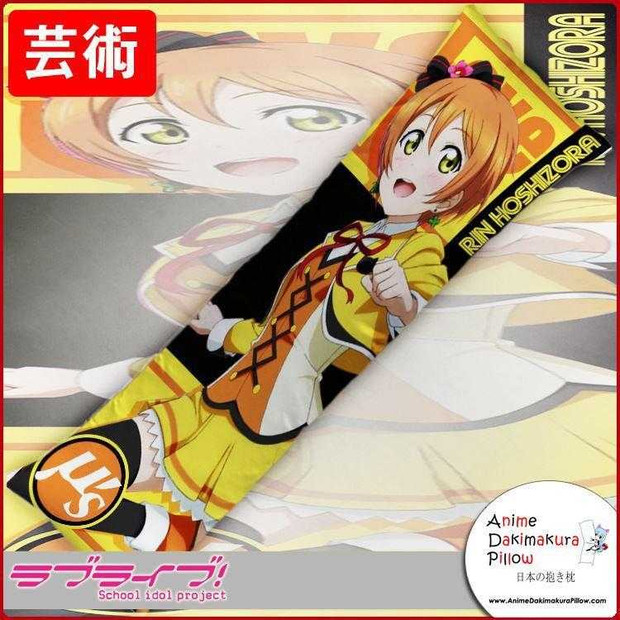 New Rin Hoshizora - Love Live Anime Dakimakura Japanese Hugging Body Pillow Cover GZFONG186 Anime Dakimakura Pillow Shop