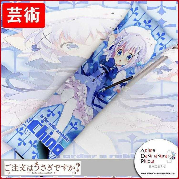 New Chino - Is The Order Rabbit Gochuumon wa Usagi Desu ka Anime Dakimakura Japanese Hugging Body Pillow Cover GZFONG239 Anime Dakimakura Pillow Shop