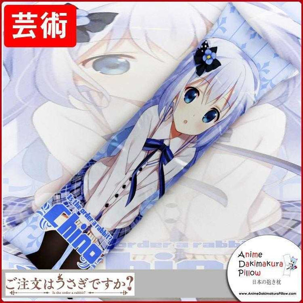New Chino - Is The Order Rabbit Gochuumon wa Usagi Desu ka Anime Dakimakura Japanese Hugging Body Pillow Cover GZFONG240 Anime Dakimakura Pillow Shop