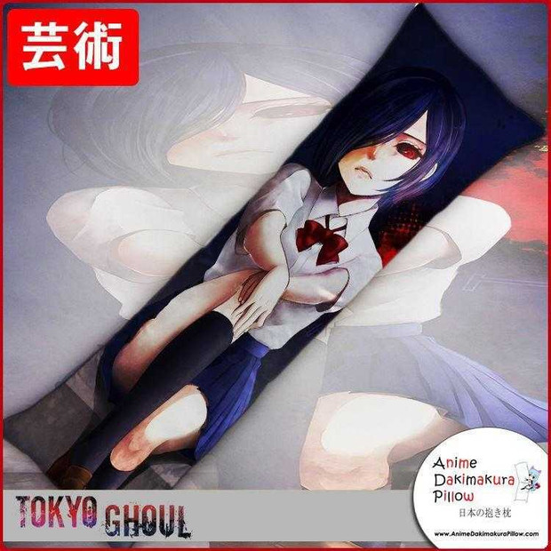 New Touka Kirishima - Tokyo Ghoul Anime Dakimakura Japanese Hugging Body Pillow Cover GZFONG275 Anime Dakimakura Pillow Shop