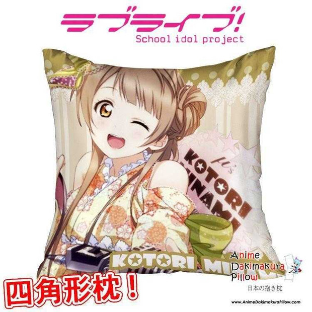 New Minami Kotori - Love Live Anime Dakimakura Square Pillow Cover GZFONG298 Anime Dakimakura Pillow Shop