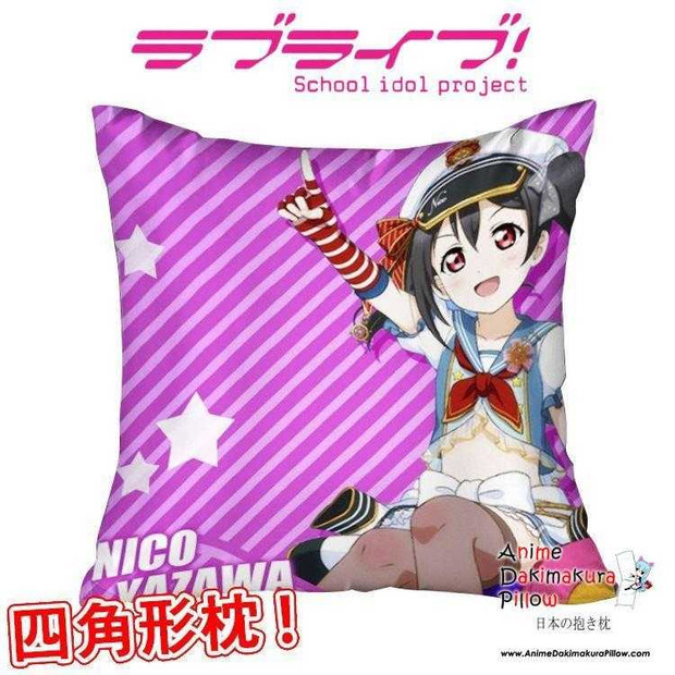New Nico Yazawa - Love Live Anime Dakimakura Square Pillow Cover GZFONG315 Anime Dakimakura Pillow Shop