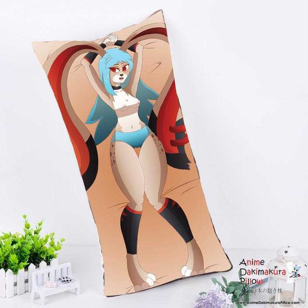 New Custom Made Bunny Eva Anime Dakimakura Rectangle Pillow Cover Custom Designer crimson-exe ADC99 Anime Dakimakura Pillow Shop