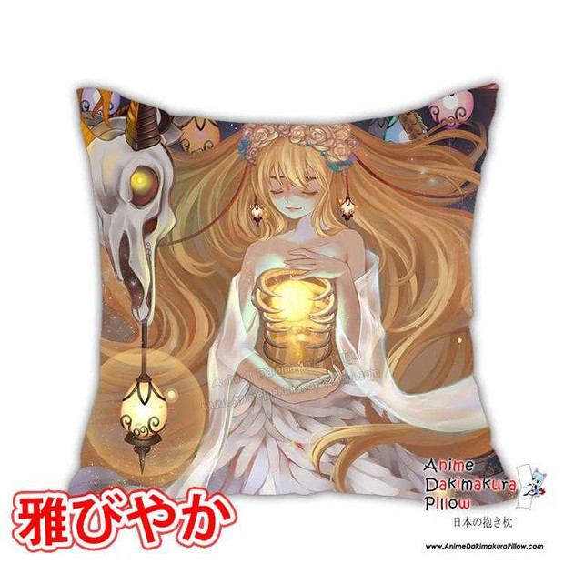 New Goddess of Lamp Anime Dakimakura Square Pillow Cover Custom Designer Rokudo-Aurora ADC136 Anime Dakimakura Pillow Shop
