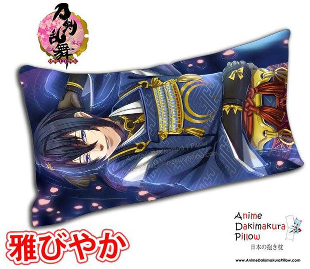 New Mikazuki Munechika - Touken Ranbu Male Anime Dakimakura Rectangle Pillow Cover Custom Designer Batusawa ADC201 Anime Dakimakura Pillow Shop