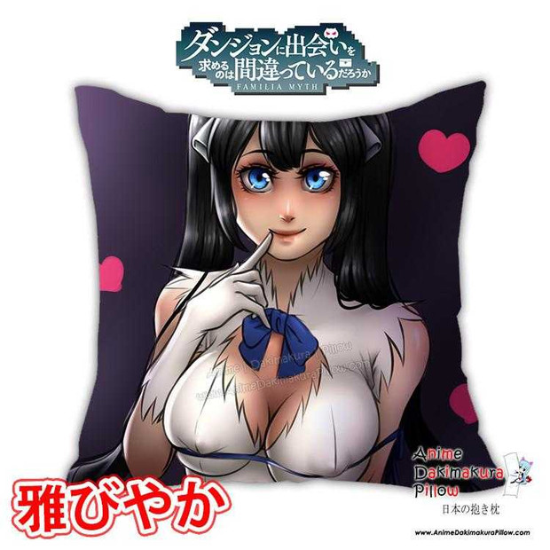New Hestia - DanMachi Anime Dakimakura Square Pillow Cover Custom Designer CrimsonSnows ADC203 Anime Dakimakura Pillow Shop