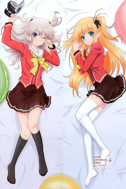 New Charlotte Nao Tomori and Yusa Nishimori Anime Dakimakura Japanese Hugging Body Pillow Cover H3038 Anime Dakimakura Pillow Shop