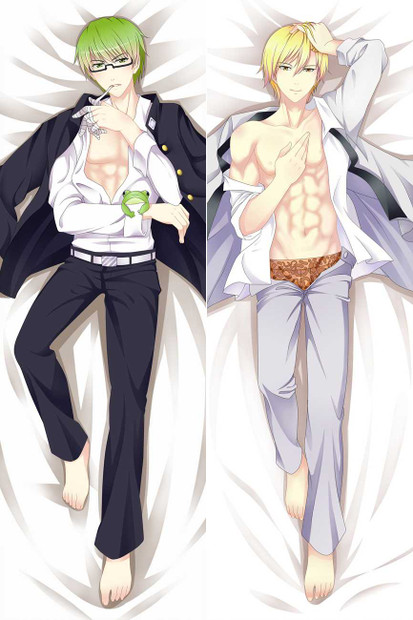 New Kuroko no Basket Male Shintaro Midorima and Ryota Kise Anime Dakimakura Japanese Hugging Body Pillow Cover MGF-511002 Anime Dakimakura Pillow Shop
