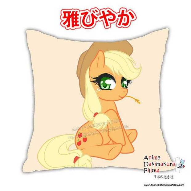 New Applejack & Cadance - My Little Po MLP Anime Dakimakura Square Pillow Cover Custom Designer Reika Miyuki ADC223 Anime Dakimakura Pillow Shop