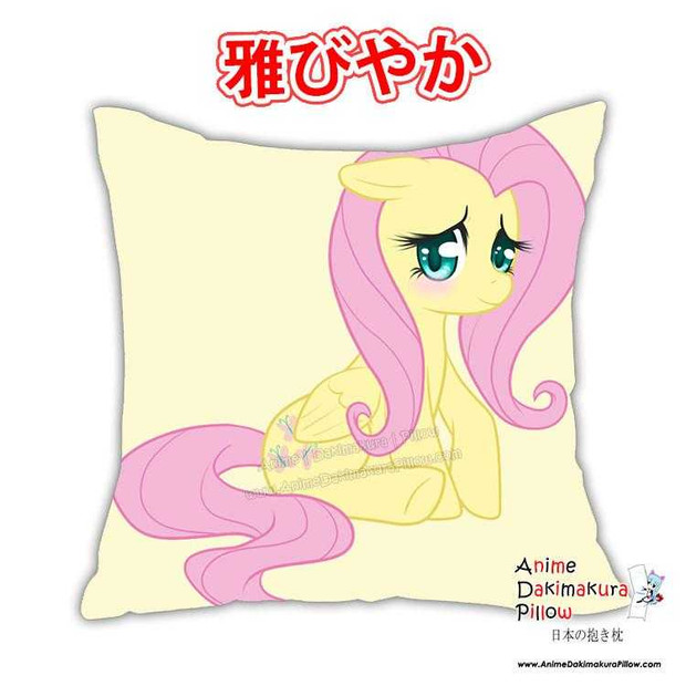 New Fluttershy & Derpy - My Little Po MLP Anime Dakimakura Square Pillow Cover Custom Designer Reika Miyuki ADC219 Anime Dakimakura Pillow Shop