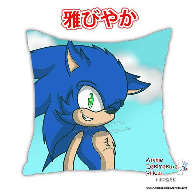 New Sonic The Hedgehog Anime Dakimakura Square Pillow Cover Custom Designer Kitsune300 ADC293 Anime Dakimakura Pillow Shop
