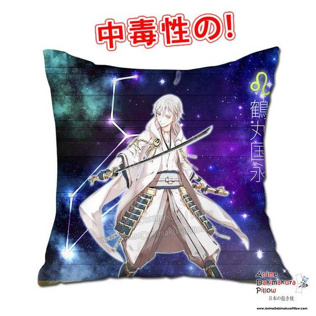New Tsurumaru Kuninaga - Touken Ranbu 40x40cm Square Anime Dakimakura Throw Pillow Cover GZFONG427 Anime Dakimakura Pillow Shop