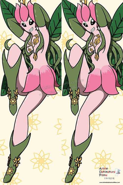 New Lillymon - Digimon Anime Dakimakura Japanese Pillow Cover Custom Designer DragonTamerSuccubus ADC367 Anime Dakimakura Pillow Shop