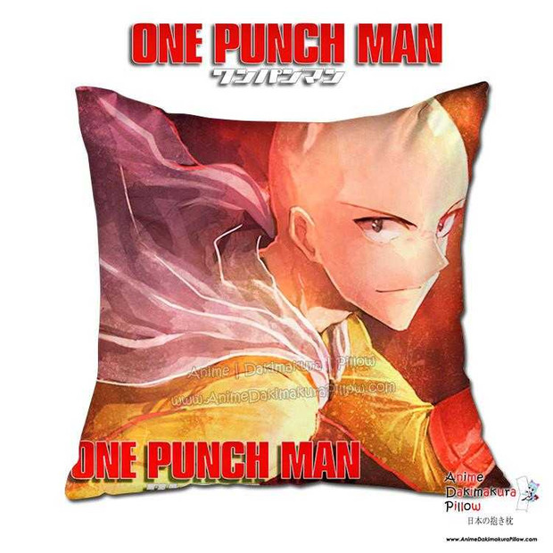 New Saitama - One Punch Man 40x40cm Square Anime Dakimakura Throw Pillow Cover GZFONG526 Anime Dakimakura Pillow Shop