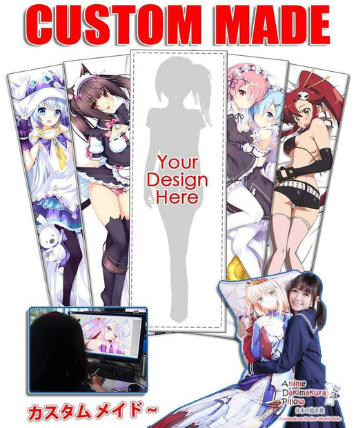 30 x 60 cm Custom Made Pillowcase Anime Dakimakura Pillow Shop