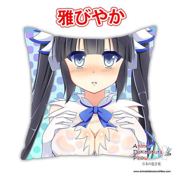 New Hestia - DanMachi Anime Male Dakimakura Japanese Square Pillow Cover Custom Designer Sonheelight ADC514 Anime Dakimakura Pillow Shop