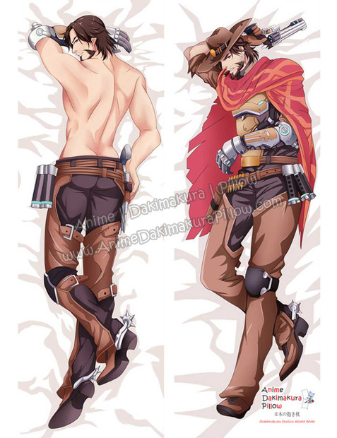 New McCree - Overwatch Male Anime Dakimakura Japanese Hugging Body Pillow Cover ADP68088 Anime Dakimakura Pillow Shop