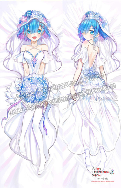 New Rem - Re Zero Anime Dakimakura Japanese Pillow Custom Designer Shadow2810 ADC756 Anime Dakimakura Pillow Shop