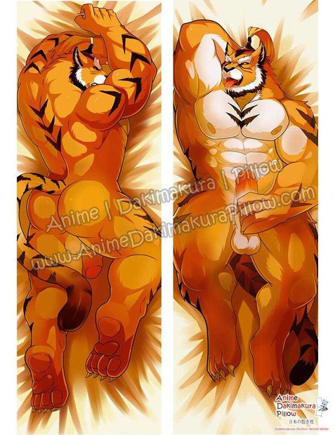 New Big Tiger Male Anime Dakimakura Japanese Hugging Body Pillow Cover ADP-610037 Anime Dakimakura Pillow Shop