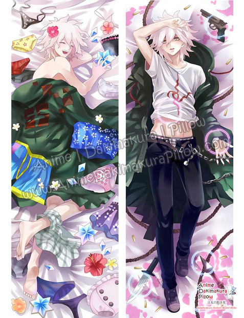 New Nagito Komaeda - Dangan Ronpa Male Anime Dakimakura Japanese Hugging Body Pillow Cover ADP-610093 Anime Dakimakura Pillow Shop