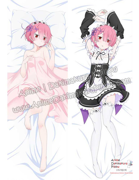 New Ram - Re Zero Anime Dakimakura Japanese Hugging Body Pillow Cover ADP71022 Anime Dakimakura Pillow Shop