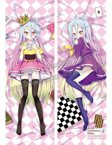 New Shiro - No Game No Life Anime Dakimakura Japanese Hugging Body Pillow Cover ADP72026 Anime Dakimakura Pillow Shop