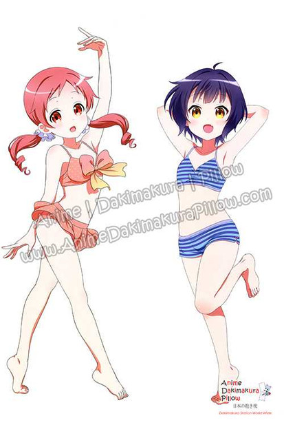 New Megumi Natsu and Maya Joga - Is the Order - Rabbit? Anime Dakimakura Japanese Hugging Body Pillow Cover H3481 Anime Dakimakura Pillow Shop