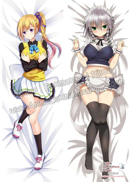 New Mai Kawakami - Myriad Colors Phantom World and Sakuya Izayoi - Touhou Project Anime Dakimakura Japanese Hugging Body Pillow Cover ADP74061 ADP74052 Anime Dakimakura Pillow Shop