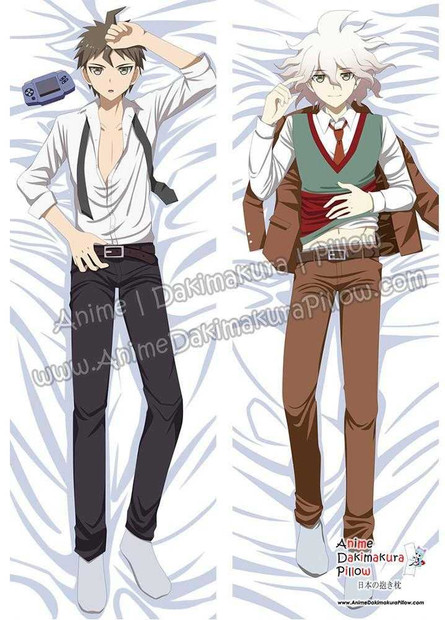 New Hajime Hinata and Nagito Komaeda - Danganronpa Male Anime Dakimakura Japanese Hugging Body Pillow Cover ADP77014 Anime Dakimakura Pillow Shop