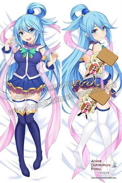New Aqua - Konosuba Anime Dakimakura Japanese Hugging Body Pillow Cover ADP77038 Anime Dakimakura Pillow Shop
