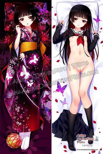 New Ai Enma - Hell Girl Anime Dakimakura Japanese Hugging Body Pillow Cover H3613-D Anime Dakimakura Pillow Shop