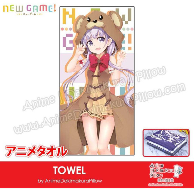 New Suzukaze Aoba - New Game! Japanese Anime Soft Quick-Dry and Highly Absorbent Towel ADP-MJ170124 Anime Dakimakura Pillow Shop