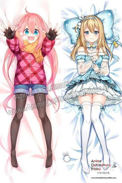 New Nadeshiko Kagamihara - Yurukyan and Suomi - Girls Frontline Anime Dakimakura Japanese Hugging Body Pillow Cover H3749-B H3750-B Anime Dakimakura Pillow Shop