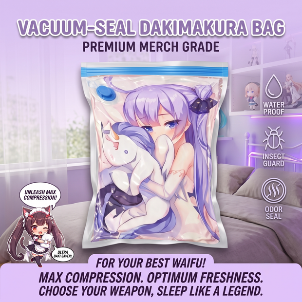 Dakimakura Vacuum Seal Storage Bag – Compress, Protect & Hide Your Collection ADP-019
